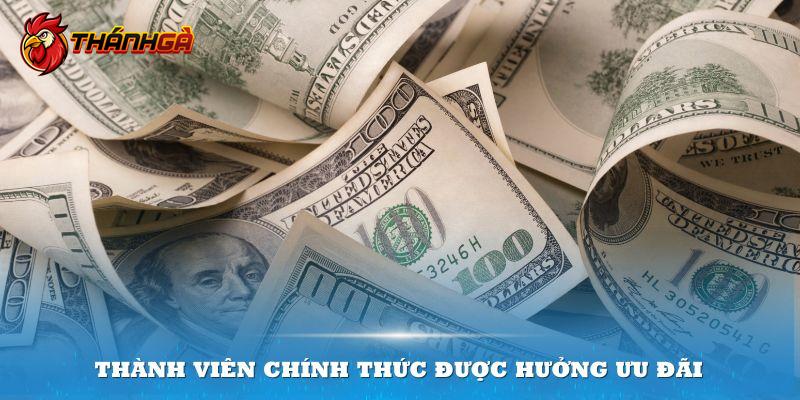 Thành viên chính thức được hưởng ưu đãi đáng kể